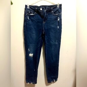 Time and true mid rise jeans